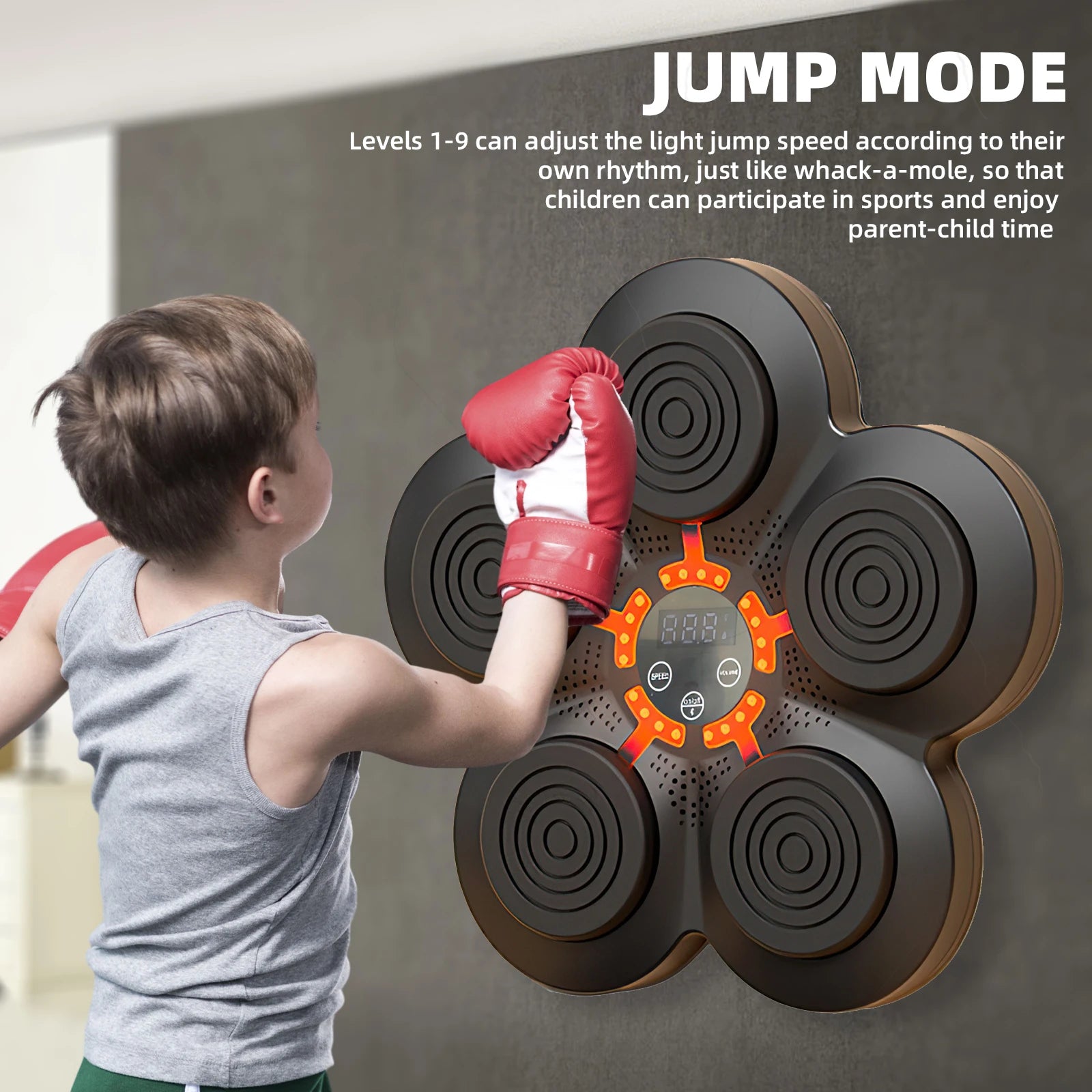 Smart Music Boxing Trainer Electronic Response Boxing Machine Wall Hanging Sandbag Bluetooth Fun Punch Boxing Equipment
