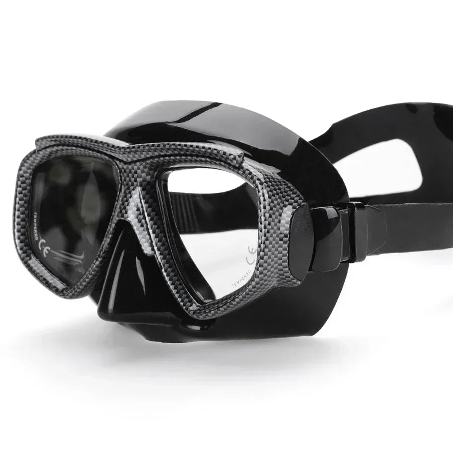 Myopia Scuba Diving Mask Tempered Glass Lenses Camouflage with Antifog Spray for Spearfishing Equipment Snorkel Skin