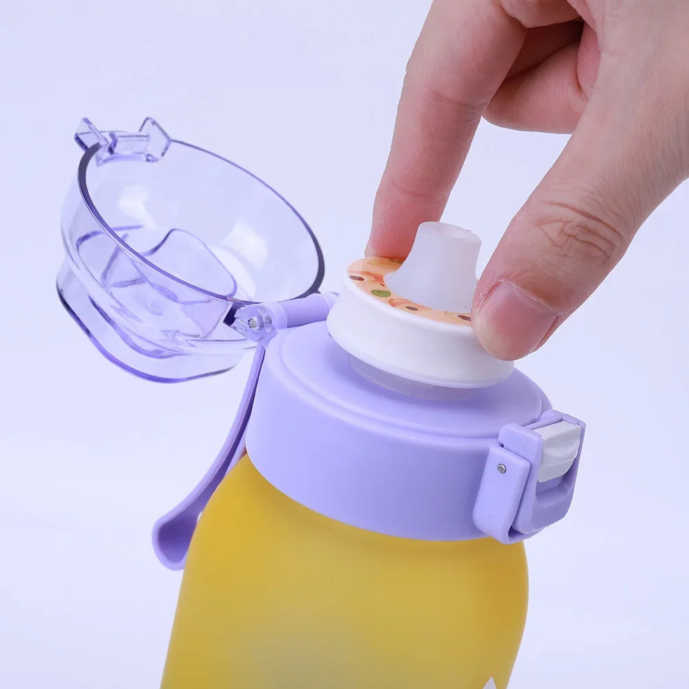 1000ML Air Flavored Water Bottle Sports Scented Water Bottle 0 Sugar Flavors Ring Water Cup with 7 Flavor Rods for Outdoor