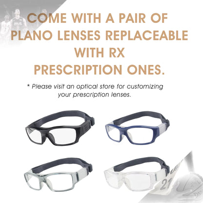 Team Sports Goggles Basketball Glasses Slim-Fit Protective Safety Volleyball Soccer Eyeglasses
