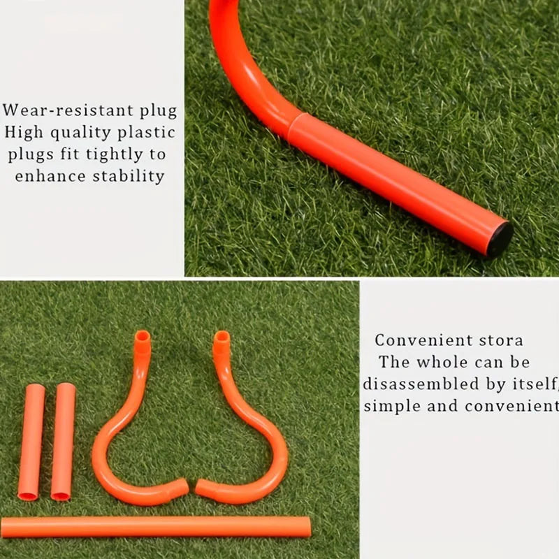1 Set Speed Agility Training Set Jump Rope Logo Disc Resistance Umbrella Removable Hurdle Stand Jumping Grid Ladder Speed Ladder