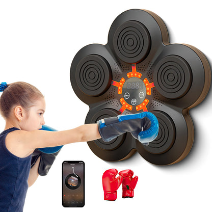 Smart Music Boxing Trainer Electronic Response Boxing Machine Wall Hanging Sandbag Bluetooth Fun Punch Boxing Equipment