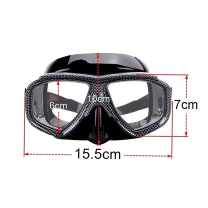 Myopia Scuba Diving Mask Tempered Glass Lenses Camouflage with Antifog Spray for Spearfishing Equipment Snorkel Skin