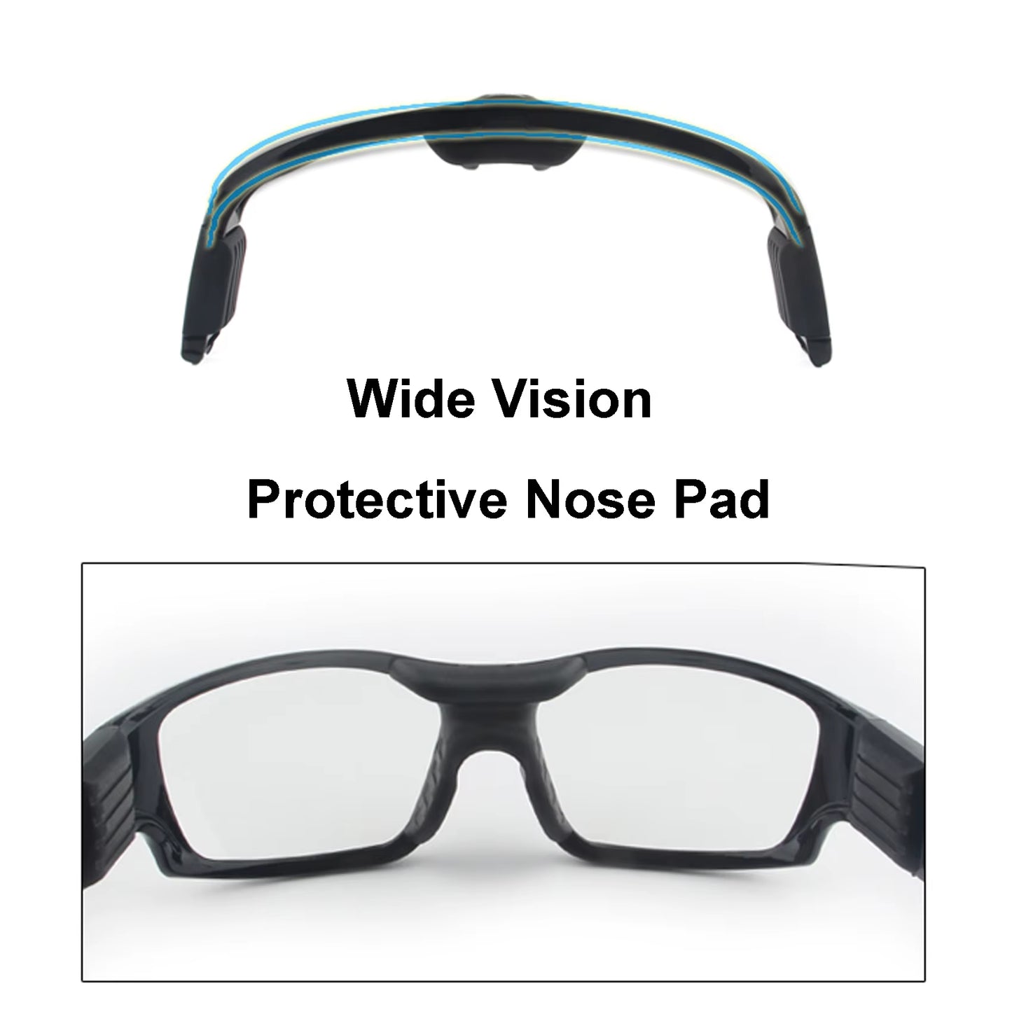 Team Sports Goggles Basketball Glasses Slim-Fit Protective Safety Volleyball Soccer Eyeglasses