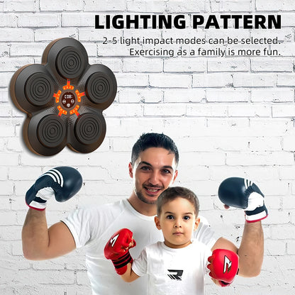 Smart Music Boxing Trainer Electronic Response Boxing Machine Wall Hanging Sandbag Bluetooth Fun Punch Boxing Equipment