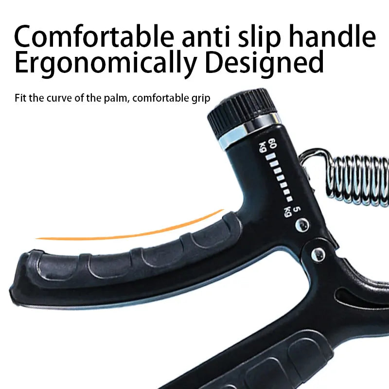 5-60Kg R Type Grip Strength Tester Adjustable Mechanical Counter Hand Trainer Strength Gym Sport Accessories Fitness Equipments